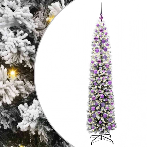Mākslīgā Ziemassvētku Eglīte Zaļš Un Balts 180 Cm Pvc Vidaxl
