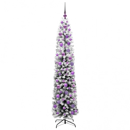 Mākslīgā Ziemassvētku Eglīte Zaļš Un Balts 180 Cm Pvc Vidaxl