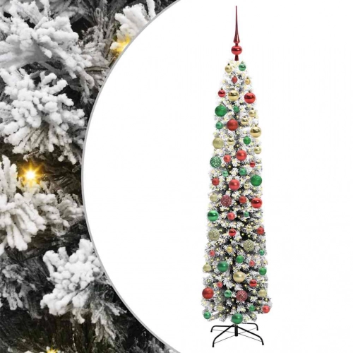 Mākslīgā Ziemassvētku Eglīte Zaļš Un Balts 180 Cm Pvc Vidaxl