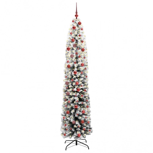 Mākslīgā Ziemassvētku Eglīte Zaļš Un Balts 210 Cm Pvc Vidaxl