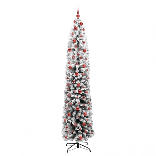Mākslīgā Ziemassvētku Eglīte Zaļš Un Balts 210 Cm Pvc Vidaxl