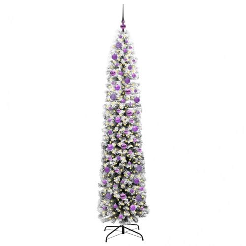 Mākslīgā Ziemassvētku Eglīte Zaļš Un Balts 210 Cm Pvc Vidaxl