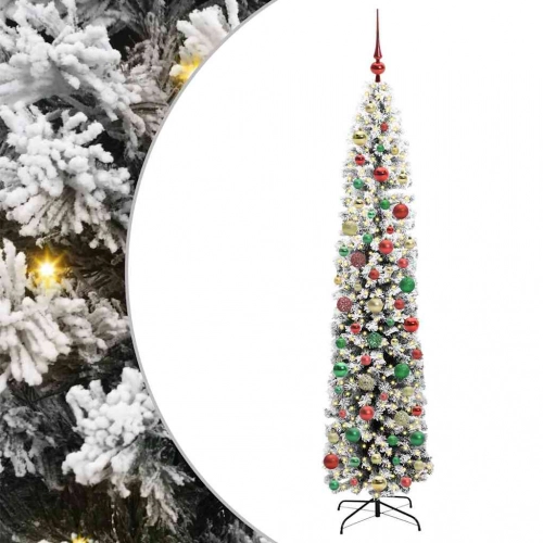 Mākslīgā Ziemassvētku Eglīte Zaļš Un Balts 210 Cm Pvc Vidaxl