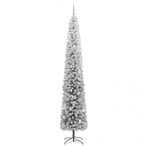 Mākslīgā Ziemassvētku Eglīte Zaļš Un Balts 270 Cm Pvc Vidaxl