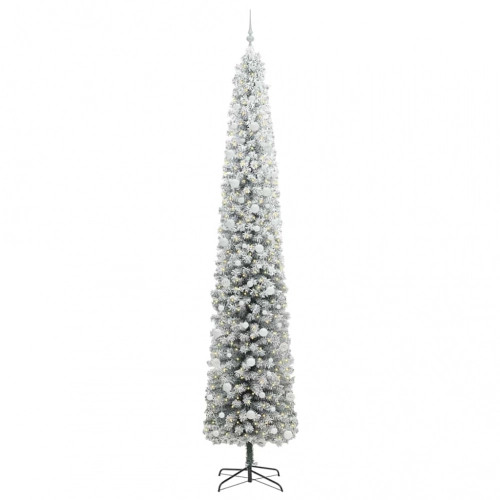 Mākslīgā Ziemassvētku Eglīte Zaļš Un Balts 270 Cm Pvc Vidaxl