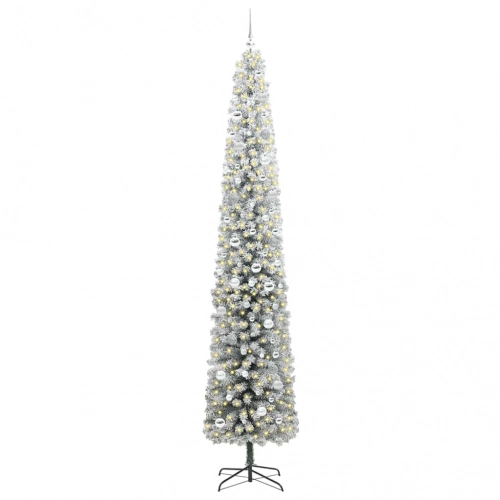 Mākslīgā Ziemassvētku Eglīte Zaļš Un Balts 270 Cm Pvc Vidaxl