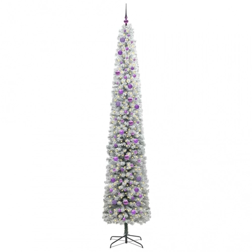 Mākslīgā Ziemassvētku Eglīte Zaļš Un Balts 270 Cm Pvc Vidaxl