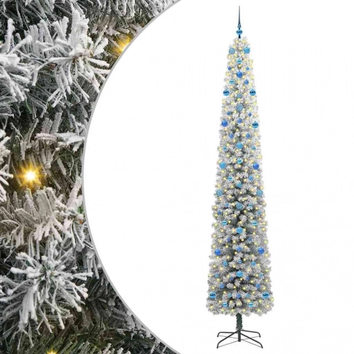 Mākslīgā Ziemassvētku Eglīte Zaļš Un Balts 270 Cm Pvc Vidaxl