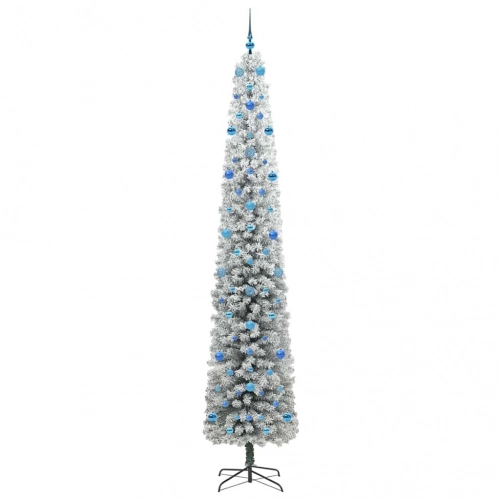 Mākslīgā Ziemassvētku Eglīte Zaļš Un Balts 270 Cm Pvc Vidaxl