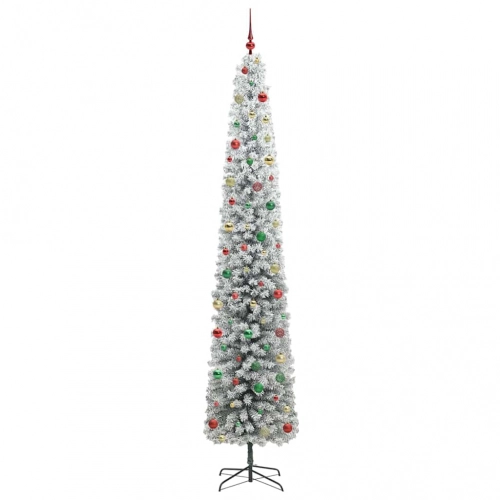 Mākslīgā Ziemassvētku Eglīte Zaļš Un Balts 270 Cm Pvc Vidaxl