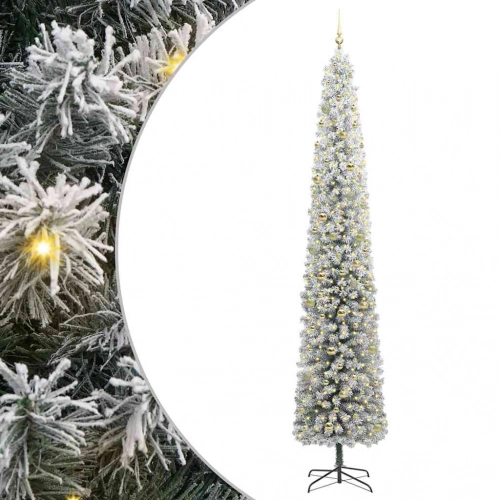 Mākslīgā Ziemassvētku Eglīte Zaļš Un Balts 300 Cm Pvc Vidaxl