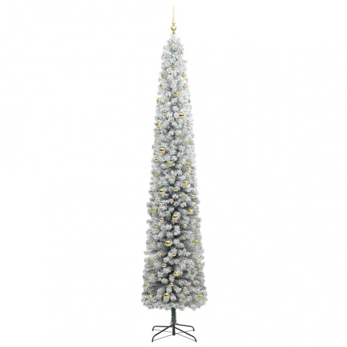 Mākslīgā Ziemassvētku Eglīte Zaļš Un Balts 300 Cm Pvc Vidaxl