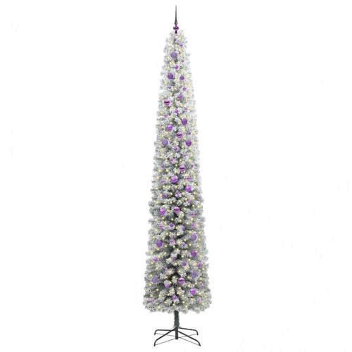 Mākslīgā Ziemassvētku Eglīte Zaļš Un Balts 300 Cm Pvc Vidaxl