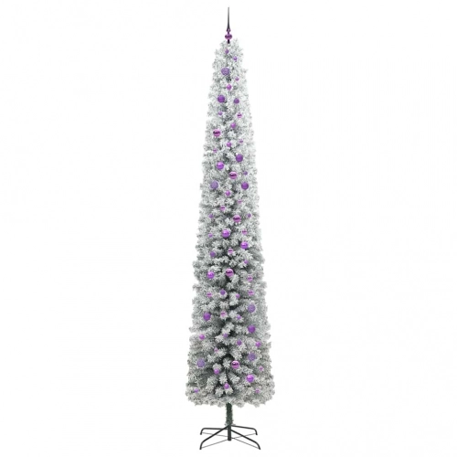 Mākslīgā Ziemassvētku Eglīte Zaļš Un Balts 300 Cm Pvc Vidaxl