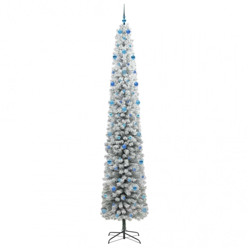 Mākslīgā Ziemassvētku Eglīte Zaļš Un Balts 300 Cm Pvc Vidaxl
