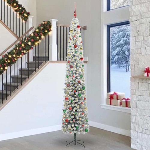 Mākslīgā Ziemassvētku Eglīte Zaļš Un Balts 300 Cm Pvc Vidaxl