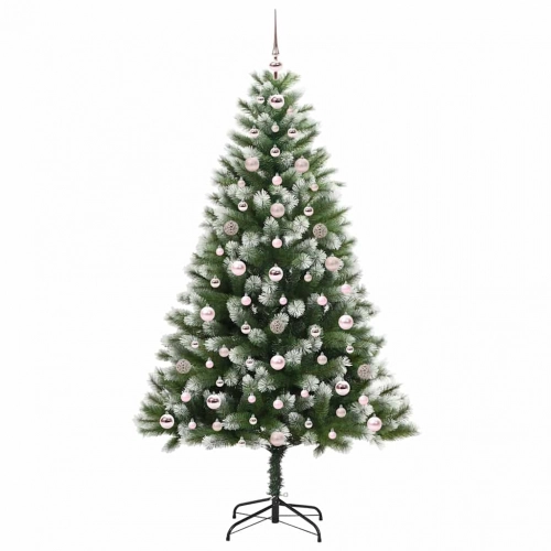 Mākslīgais Eņģu Ziemassvētku Koks Ar Pūkainu Sniegu 180 Cm Vidaxl