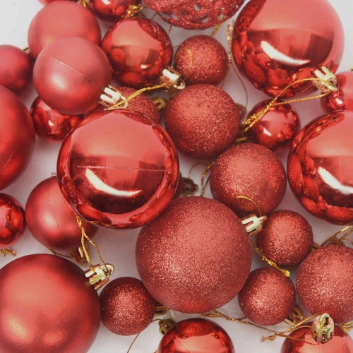 Mākslīgais Iepriekš Apgaismotais Ziemassvētku Koks Ar Bumbu Komplektu Vidaxl