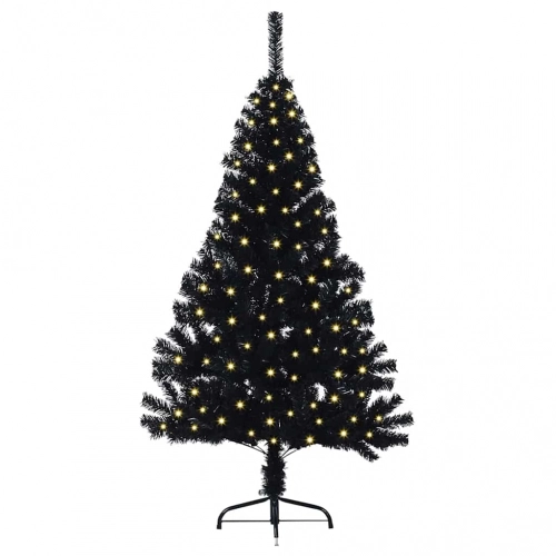 Mākslīgais Led Ziemassvētku Eglīte Su 150 Led Melna 150 Cm Pvc Vidaxl