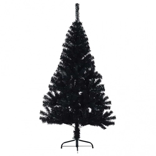 Mākslīgais Led Ziemassvētku Eglīte Su 150 Led Melna 150 Cm Pvc Vidaxl