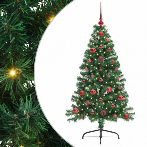 Mākslīgais Led Ziemassvētku Eglīte Su 150 Led Zaļa 120 Cm Pvc Vidaxl