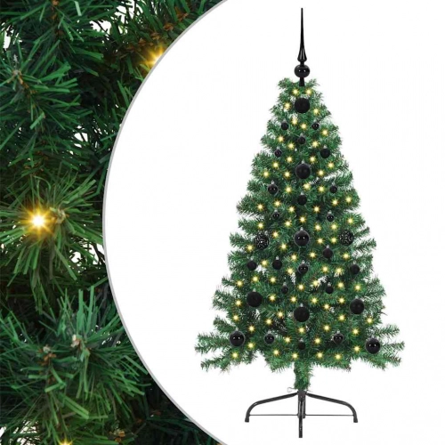 Mākslīgais Led Ziemassvētku Eglīte Su 150 Led Zaļa 120 Cm Pvc Vidaxl