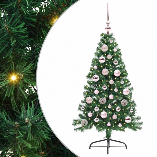 Mākslīgais Led Ziemassvētku Eglīte Su 150 Led Zaļa 120 Cm Pvc Vidaxl