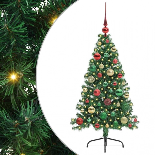 Mākslīgais Led Ziemassvētku Eglīte Su 150 Led Zaļa 120 Cm Pvc Vidaxl