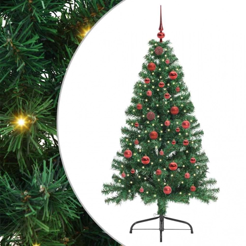 Mākslīgais Led Ziemassvētku Eglīte Su 150 Led Zaļa 150 Cm Pvc Vidaxl