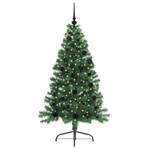 Mākslīgais Led Ziemassvētku Eglīte Su 150 Led Zaļa 150 Cm Pvc Vidaxl