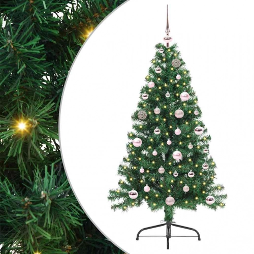 Mākslīgais Led Ziemassvētku Eglīte Su 150 Led Zaļa 150 Cm Pvc Vidaxl