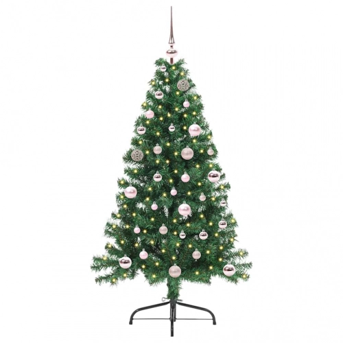 Mākslīgais Led Ziemassvētku Eglīte Su 150 Led Zaļa 150 Cm Pvc Vidaxl
