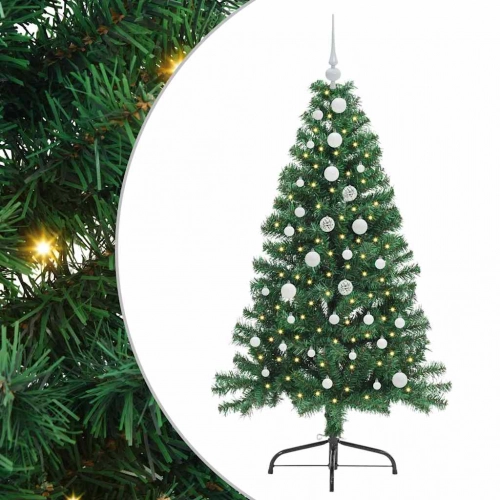Mākslīgais Led Ziemassvētku Eglīte Su 150 Led Zaļa 150 Cm Pvc Vidaxl