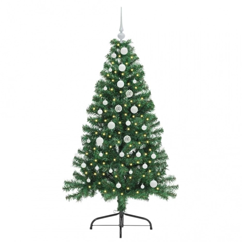 Mākslīgais Led Ziemassvētku Eglīte Su 150 Led Zaļa 150 Cm Pvc Vidaxl