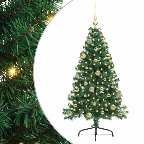Mākslīgais Led Ziemassvētku Eglīte Su 150 Led Zaļa 150 Cm Pvc Vidaxl