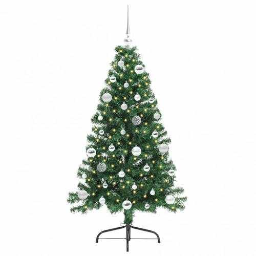 Mākslīgais Led Ziemassvētku Eglīte Su 150 Led Zaļa 150 Cm Pvc Vidaxl