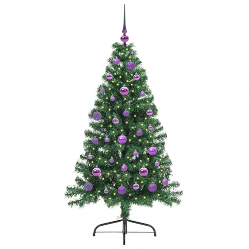 Mākslīgais Led Ziemassvētku Eglīte Su 150 Led Zaļa 150 Cm Pvc Vidaxl