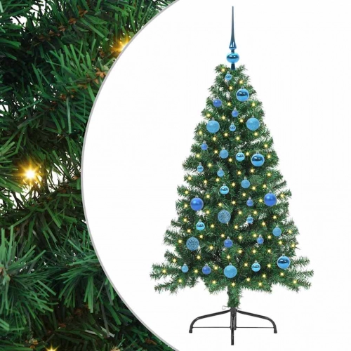 Mākslīgais Led Ziemassvētku Eglīte Su 150 Led Zaļa 150 Cm Pvc Vidaxl