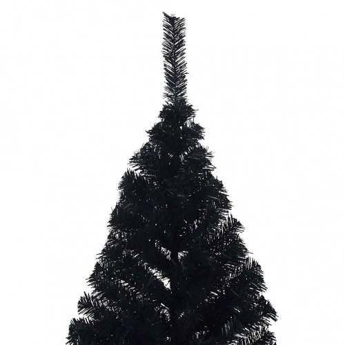 Mākslīgais Led Ziemassvētku Eglīte Su 300 Led Melna 210 Cm Pvc Vidaxl