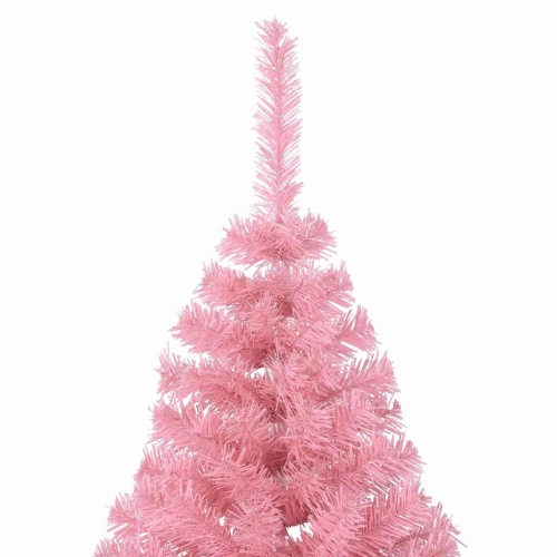 Mākslīgais Led Ziemassvētku Eglīte Su 300 Led Rozā 180 Cm Pvc Vidaxl