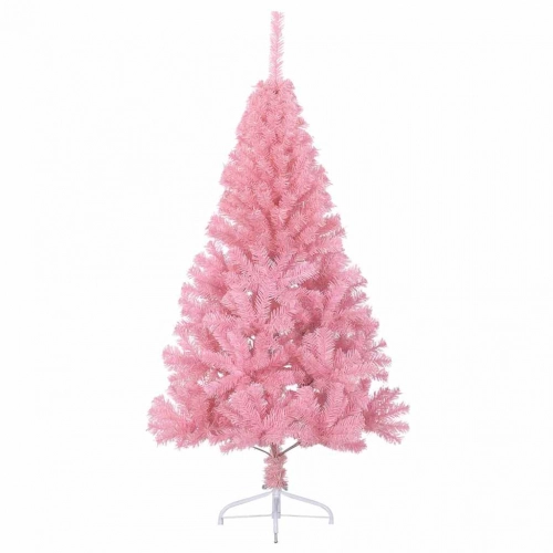 Mākslīgais Led Ziemassvētku Eglīte Su 300 Led Rozā 210 Cm Pvc Vidaxl