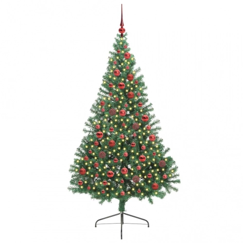 Mākslīgais Led Ziemassvētku Eglīte Su 300 Led Zaļa 180 Cm Pvc Vidaxl