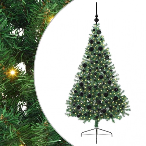 Mākslīgais Led Ziemassvētku Eglīte Su 300 Led Zaļa 180 Cm Pvc Vidaxl
