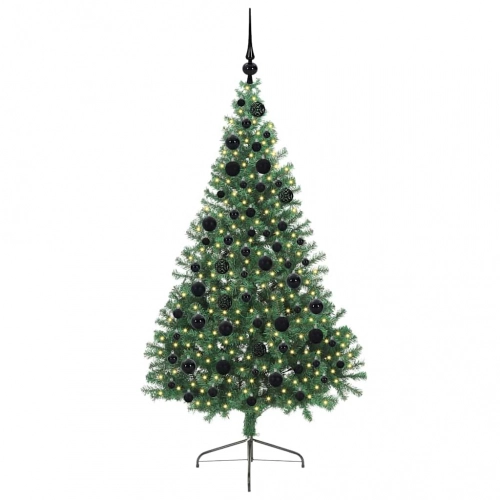 Mākslīgais Led Ziemassvētku Eglīte Su 300 Led Zaļa 180 Cm Pvc Vidaxl