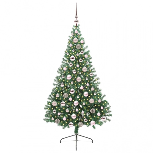 Mākslīgais Led Ziemassvētku Eglīte Su 300 Led Zaļa 180 Cm Pvc Vidaxl
