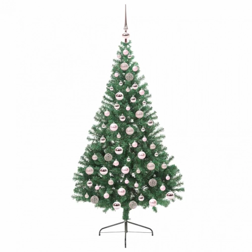 Mākslīgais Led Ziemassvētku Eglīte Su 300 Led Zaļa 180 Cm Pvc Vidaxl