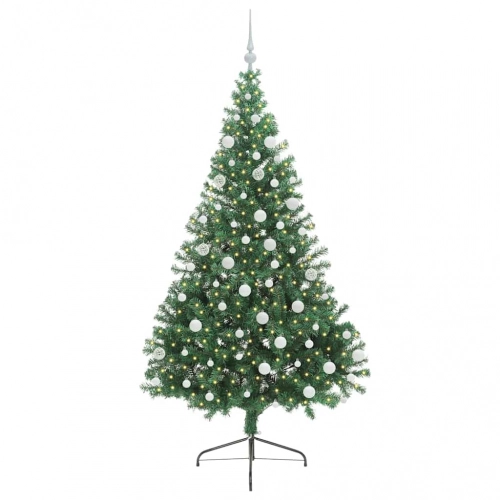 Mākslīgais Led Ziemassvētku Eglīte Su 300 Led Zaļa 180 Cm Pvc Vidaxl