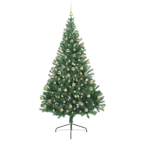 Mākslīgais Led Ziemassvētku Eglīte Su 300 Led Zaļa 180 Cm Pvc Vidaxl