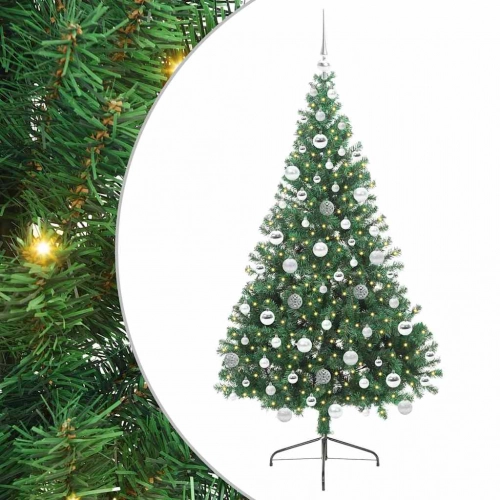 Mākslīgais Led Ziemassvētku Eglīte Su 300 Led Zaļa 180 Cm Pvc Vidaxl