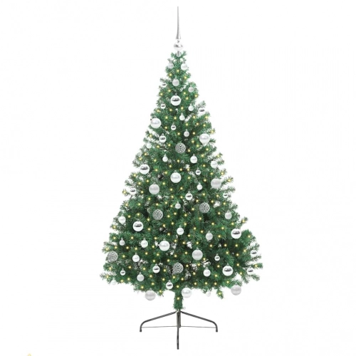 Mākslīgais Led Ziemassvētku Eglīte Su 300 Led Zaļa 180 Cm Pvc Vidaxl
